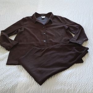 Vintage Brown Pants Suit